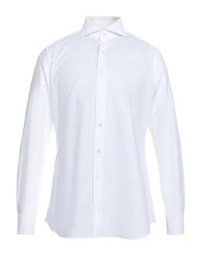 Bagutta Man Shirt White Size 16 Cotton
