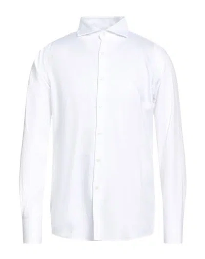 BAGUTTA BAGUTTA MAN SHIRT WHITE SIZE 17 ½ COTTON