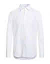 Bagutta Man Shirt White Size 17 ½ Cotton, Elastane