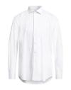 Bagutta Man Shirt White Size 17 ¾ Cotton, Polyamide, Elastane