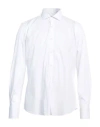 Bagutta Man Shirt White Size 17 Cotton, Polyamide, Elastane