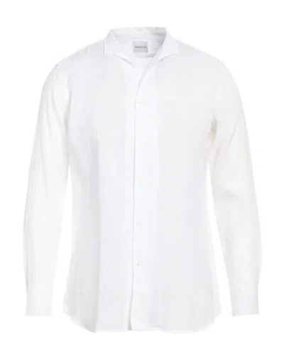 Bagutta Man Shirt White Size 17 ½ Linen