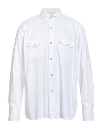 Bagutta Man Shirt White Size L Cotton