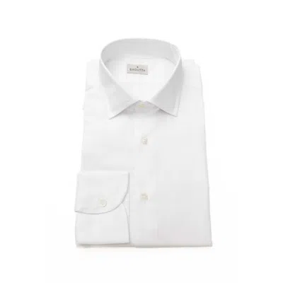 Bagutta White Cotton Men Men's Shirt