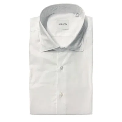 Bagutta White Cotton Men Men's Shirt
