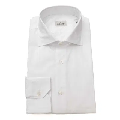 Bagutta White Cotton Men Men's Shirt In Multi