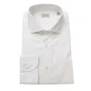 Bagutta White Cotton Men's Shirt Slim Fit With French Men's Collar In White