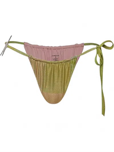 Bahama Mama Playa Linda Bikini Bottom In Multicolor In Green