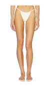 Bahia Maria Flore Bikini Tiny Bottom In White
