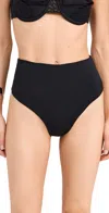 Bahia Maria High Waist Bikini Bottoms Black In Black
