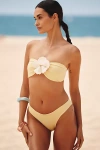 Bahia Maria Maia Bandeau Bikini Top In Yellow