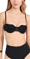 Bahia Maria Nube Bikini Top Black In Black