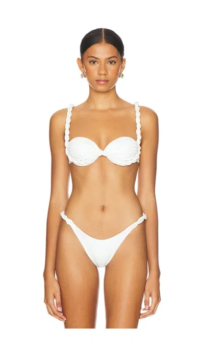 Bahia Maria Olivia Top In Tornasol White
