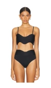 Bahia Maria Wave Bikini Top In Black