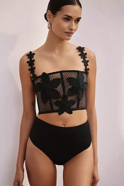 Bahia Maria X Anthropologie High-waisted Bikini Bottoms In Black