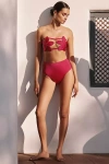 Bahia Maria X Anthropologie High-waisted Bikini Bottoms In Pink