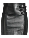 Baia Woman Mini Skirt Black Size 6 Leather
