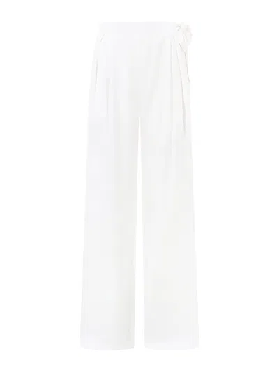 Baíah Women's Santai Relaxed Trouser - Off White Wave