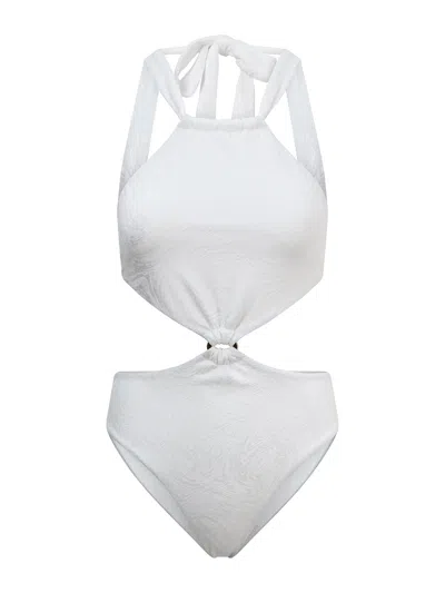 Baíah Women's Sirena Halter Swimsuit - White Rock