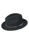 Bailey Acker Wool Fedora In Black