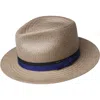Bailey Anker Straw Hat In Grey