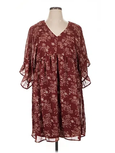 Pre-owned Bailey Blue Casual Dress In Burgundy