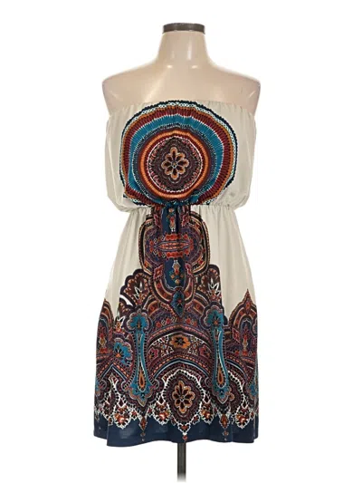 Pre-owned Bailey Blue Casual Dress In White