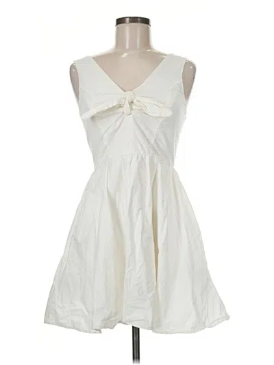 Pre-owned Bailey Blue Sleeveless Top Ivory Sweetheart Neckline Tops