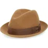 Bailey Bogan Wool Fedora In Brown