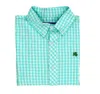 Bailey Boys Boy's Button Down Shirt In Mint Check In Multi