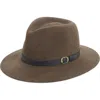 Bailey 'briar' Wool Fedora In Brown