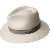 Bailey 'brooks' Panama Hat In Pale Grey