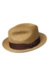Bailey Craig Woven Fedora In Tan
