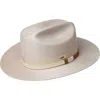Bailey Darwin Wool Fedora In Bone