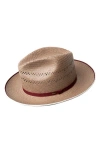 Bailey Delmont Straw Fedora In Amphora