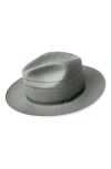Bailey Delmont Straw Fedora In Ash