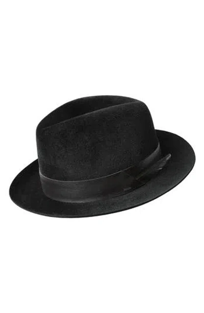 Bailey Flume Fedora Hat In Black