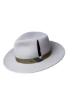 Bailey Kinns Felted Wool Fedora In Gray