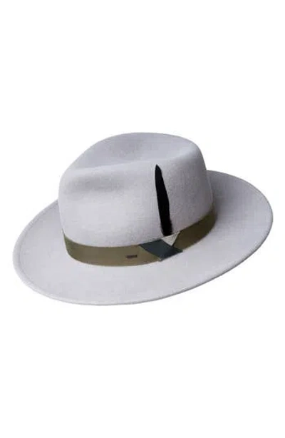 Bailey Kinns Felted Wool Fedora In Gray