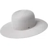 Bailey Kisner Wool Fedora In Silver Sand