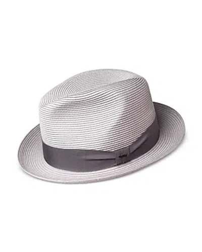 Bailey Of Hollywood Craig Braided Fedora In Flint Gray