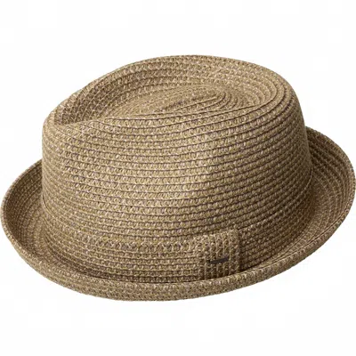 Bailey Of Hollywood Men's Summer Straw Fedora In Robust Grey In Pattern
