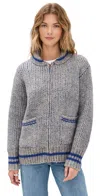 Bailey Rose Apres Ski Sweater Heather Grey In Brown