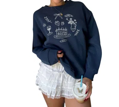Bailey Rose Birthday Girl Sweatshirt In Blue