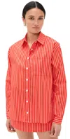 Bailey Rose Button Down Top Red