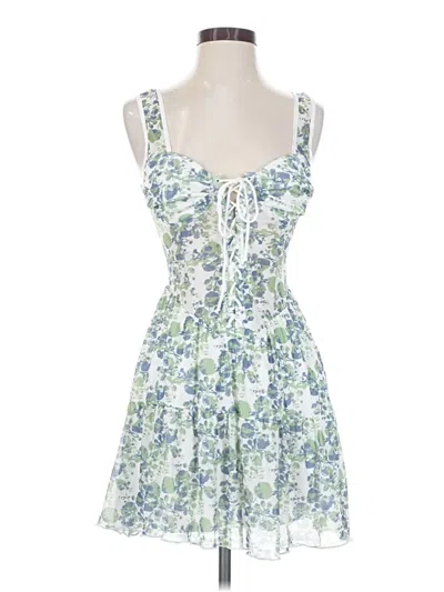 Pre-owned Bailey Rose Casual Dress In White