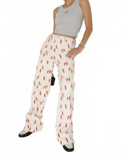 Bailey Rose Chili Jeans In White/red
