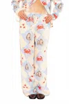 Bailey Rose Coastal Charm Drawstring Pants In Blue Multi In Multi