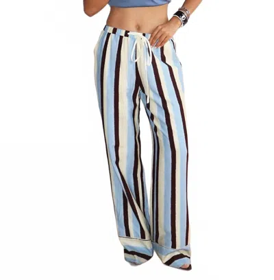 Bailey Rose Diagonal Stripe Pants In Multi
