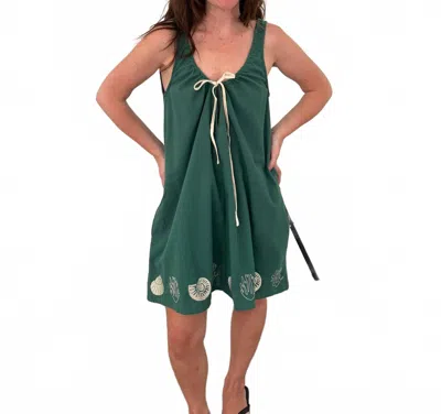 Bailey Rose Diana Seashell Mini Dress In Green